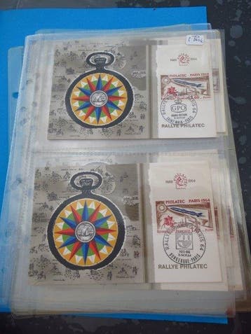 France 1964 - , collection complète des 1ers jours du rallye, Gestempeld