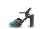 Manfield Sandalen in maat 39 Blauw, Sandalen of Muiltjes, Manfield, Gedragen, Verzenden