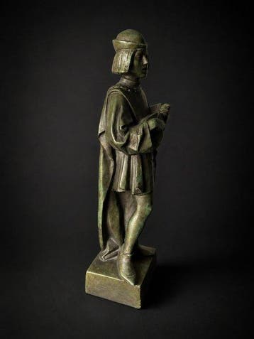 Beeld, Luitspeler - 41 cm - Composiet - 1923