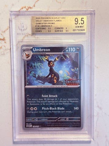 Pokémon - 1 Graded card - Noctali #130 Carte promo - Beckett