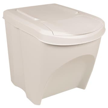 vidaXL Vuilnisbakken 3 st stapelbaar 75 L polypropeen wit, Verzenden, Nieuw