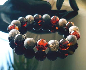 Amber Vintage Baltisch Amber Armband - Ronde Barok Amber
