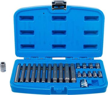 Bgs Technic Bit Set Aandrijving 10 mm (3/8) Spline (voor Rib, Verzenden, Nieuw