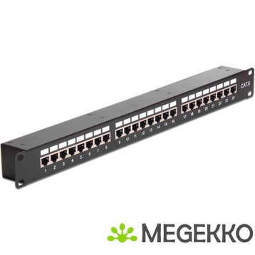 Delock 43295 19-inch koppelpatchpaneel 24 poorten Cat.6, Verzenden