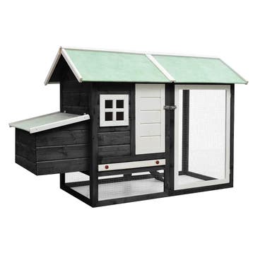 vidaXL Kippenhok 170x81x110 cm massief grenen- en vurenhout, Verzenden