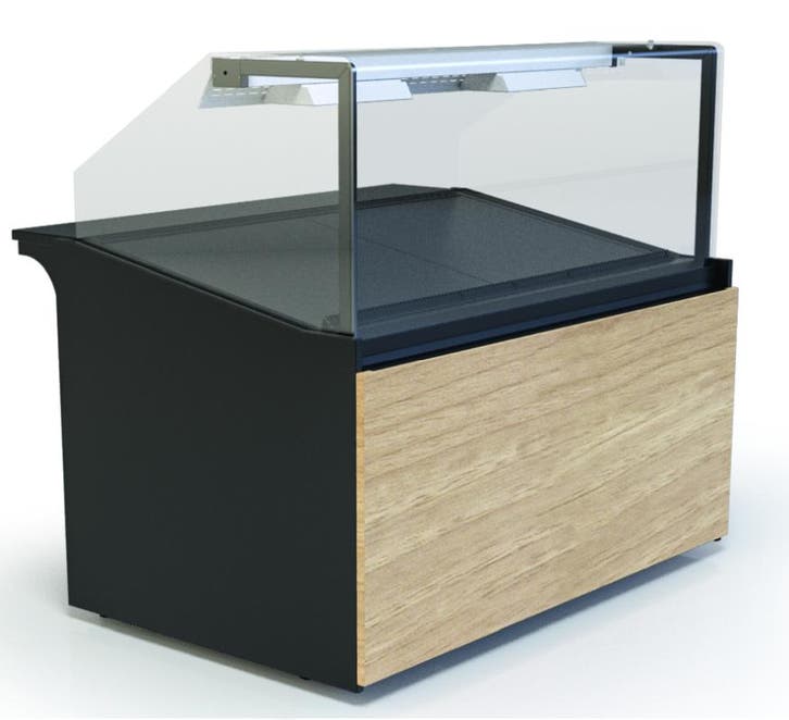 Warmhoudtoonbank | +30°C/+60°C | Hetelucht | 2kW |, Articles professionnels, Horeca | Équipement de cuisine, Envoi