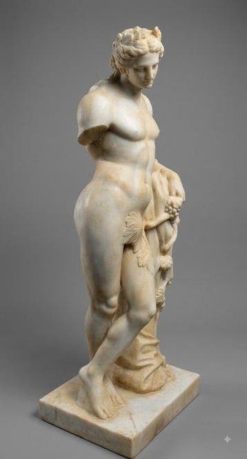 sculptuur, Dionisio - 121 cm - Marmer