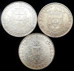 Portugal. Lote de 3 Moedas de Prata de 50 Escudos (1968,