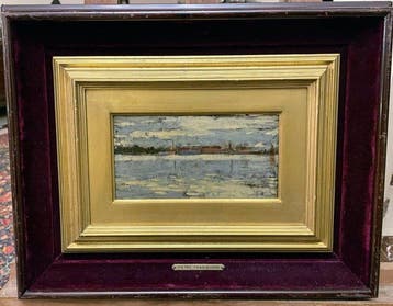 Pietro Fragiacomo (1856-1922) - Venezia Il canale della