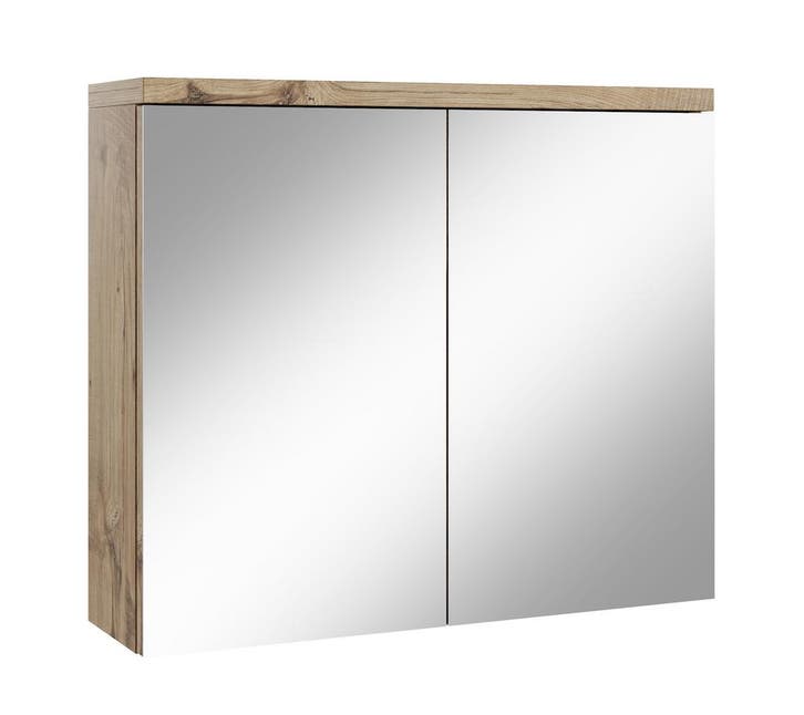 Spiegelkast Toledo 80 x 20 x 60 cm Kastanje Badkamerkast, Maison & Meubles, Salle de bain | Meubles de Salle de bain, Envoi