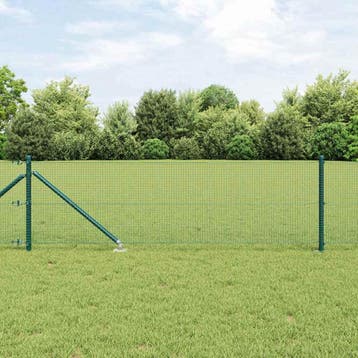 vidaXL gelast draadhek met grondpennen 50 x 0,4 m, Jardin & Terrasse, Clôtures de jardin, Verzenden