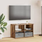 vidaXL TV-stand met lade Oudhout 79 x 40 x 48 cm, Huis en Inrichting, Verzenden, Nieuw