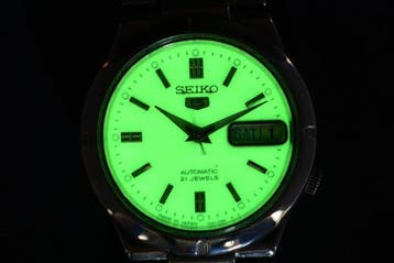 Seiko - Seiko 5 Full Phosphor Dial - Zonder minimumprijs -
