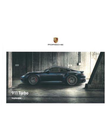 2021 PORSCHE 911 TURBO S HARDCOVER BROCHURE FRANS, Ophalen of Verzenden