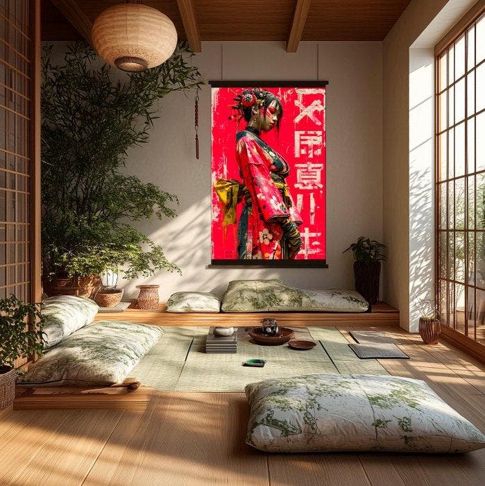 Brooklyn - Japanese Style, Antiek en Kunst, Kunst | Designobjecten