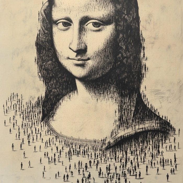 Louis Dourand - Icon Made of Us, La Gioconda, Antiek en Kunst, Kunst | Designobjecten