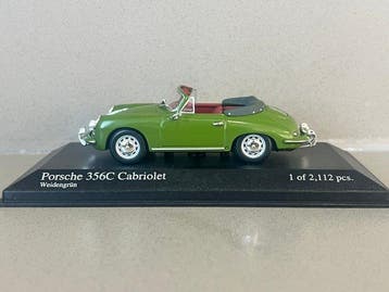 Minichamps 1:43 - Voiture miniature - Porsche 356C Cabriolet