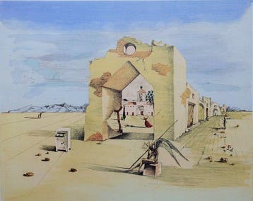 Salvador Dali (1904-1989) - Village Paranoïaque, Antiquités & Art