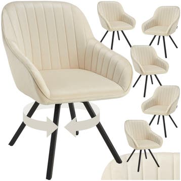 Draaibare fluwelen stoel Snug, gestoffeerd, Huis en Inrichting, Stoelen, Verzenden, Nieuw