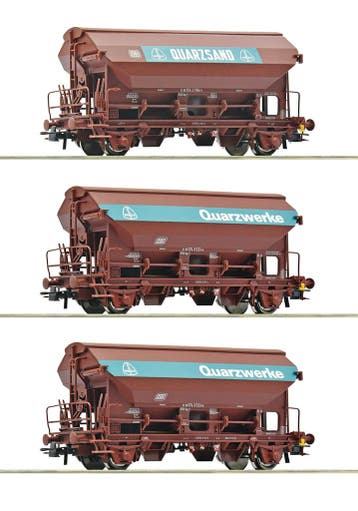 roco 77052 HO 3-delige set: draaibare dak wagon, DB, Overige merken, Gelijkstroom, Verzenden, Overige typen