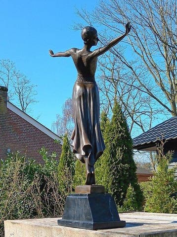 naar chiparus - Sculpture, spanisch dancer - 62 cm - bronze, Antiek en Kunst