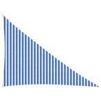 vidaXL Zonneschaduwzeil Blauw en Wit 3 x 4 x 5 m HDPE, Verzenden, Nieuw