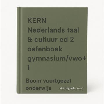 KERN Nederlands taal & cultuur ed 2 oefenboek gymnasium/vwo+, Verzenden, Boom voortgezet onderwijs