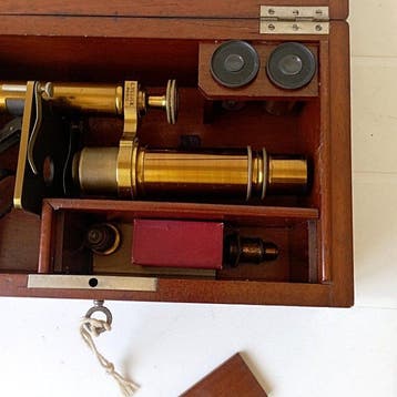Monocular compound microscope - Modèle N°7 - 1850-1900 -