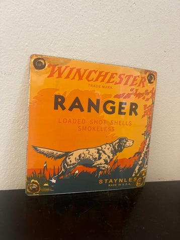 Winchester Ranger – Emaille reclamebord – Vintage