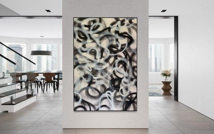 Timo Wedell - The Curly - XXL - Abstract, Antiek en Kunst, Kunst | Schilderijen | Modern