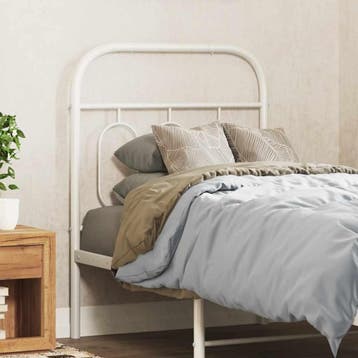 vidaXL Vervangend hoofdbord 75 cm metaal wit, Huis en Inrichting, Slaapkamer | Bedden, Verzenden, Nieuw