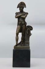 Beeld, Napoleon 30.5 cm / 2.6 kg - 30.5 cm - Brons, Marmer