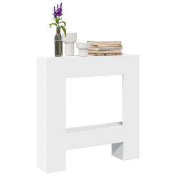 vidaXL Haardombouw 81x18x82 cm bewerkt hout wit, Verzenden