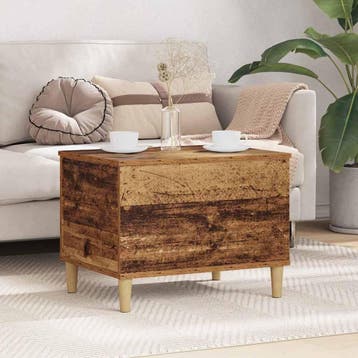 vidaXL Nachtkastje Oudhout 60 x 44,5 x 45 cm Bewerkt hout, Huis en Inrichting, Verzenden, Nieuw