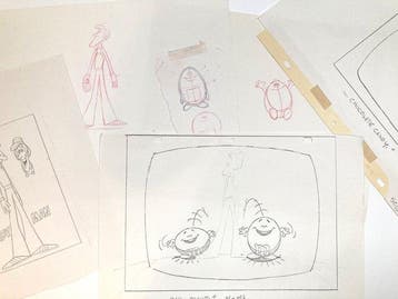 M&M’s Advertising Production Sheets Vintage 1970s Lot of 5 -, Cd's en Dvd's, Dvd's | Tekenfilms en Animatie, Nieuw in verpakking