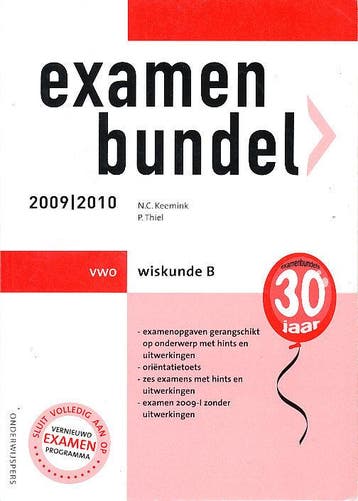 Examenbundel VWO Wiskunde B 2009/2010, Verzenden, Nieuw