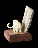 Mammouth laineux Os de défense - Mammoet Beeld. Gemaakt van