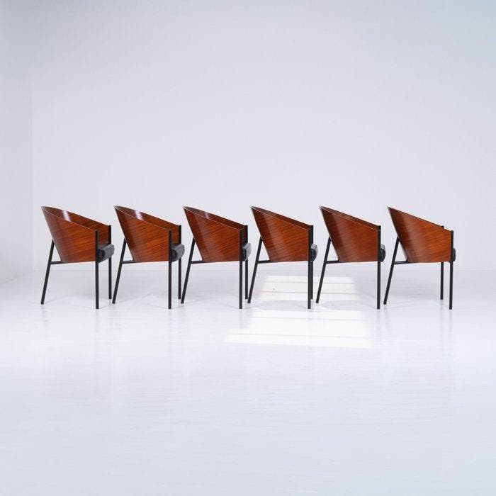 Driade - Philippe Starck - Costes - Stoel (6) - Staal,, Antiek en Kunst, Kunst | Designobjecten