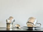 Georges Huchery - Theeservies (5) - Verzilverd - Antiek