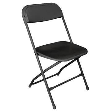 Opklapbare Stoelen | Kunststof/Staal | Black | In-/Outdoor, Verzenden, Nieuw in verpakking