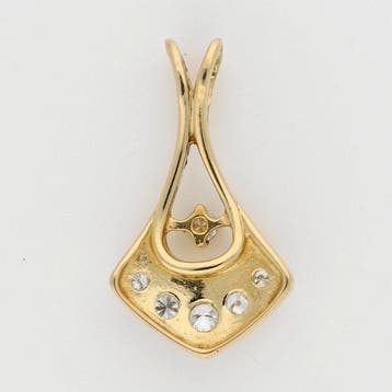 Hanger - 18 karaat Geel goud Diamant (Natuurlijk)