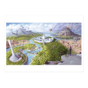 The Elder Scrolls IV: Oblivion Art Print Imperial City 42 x, Ophalen of Verzenden, Nieuw