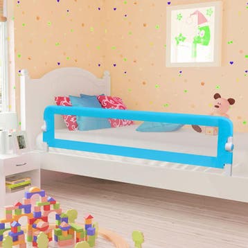 vidaXL Bedhekje peuter 180x42 cm polyester blauw, Kinderen en Baby's, Verzenden, Nieuw