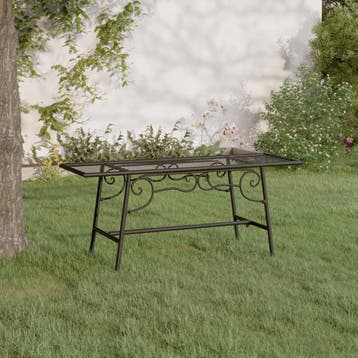 vidaXL Boombank 110 cm staal zwart, Tuin en Terras, Verzenden, Nieuw
