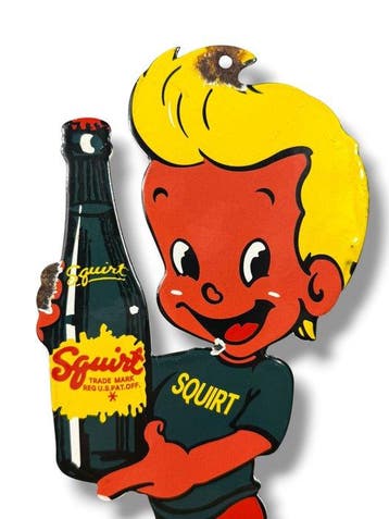 Squirt - Plaque émaillée - Émail