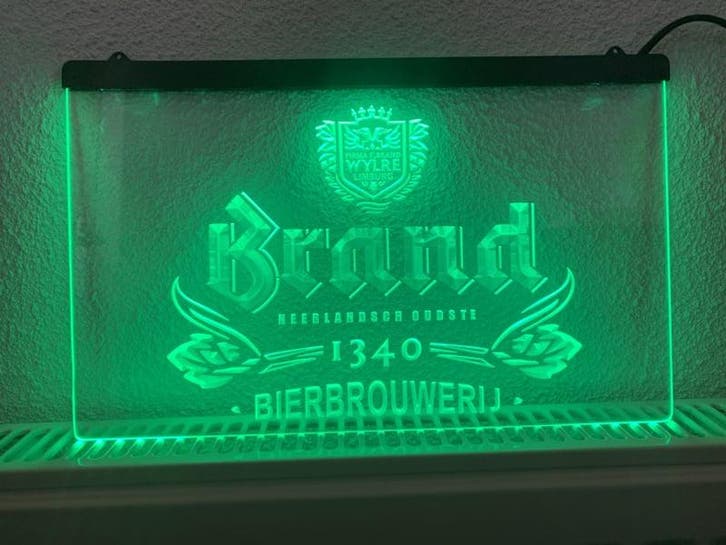 Brand bier neon bord lamp LED verlichting reclame lichtbak, Maison & Meubles, Lampes | Autre, Envoi