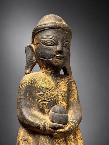 Bouddha au bol à aumônes - Dynastie Konbaung - 18/19th c. -