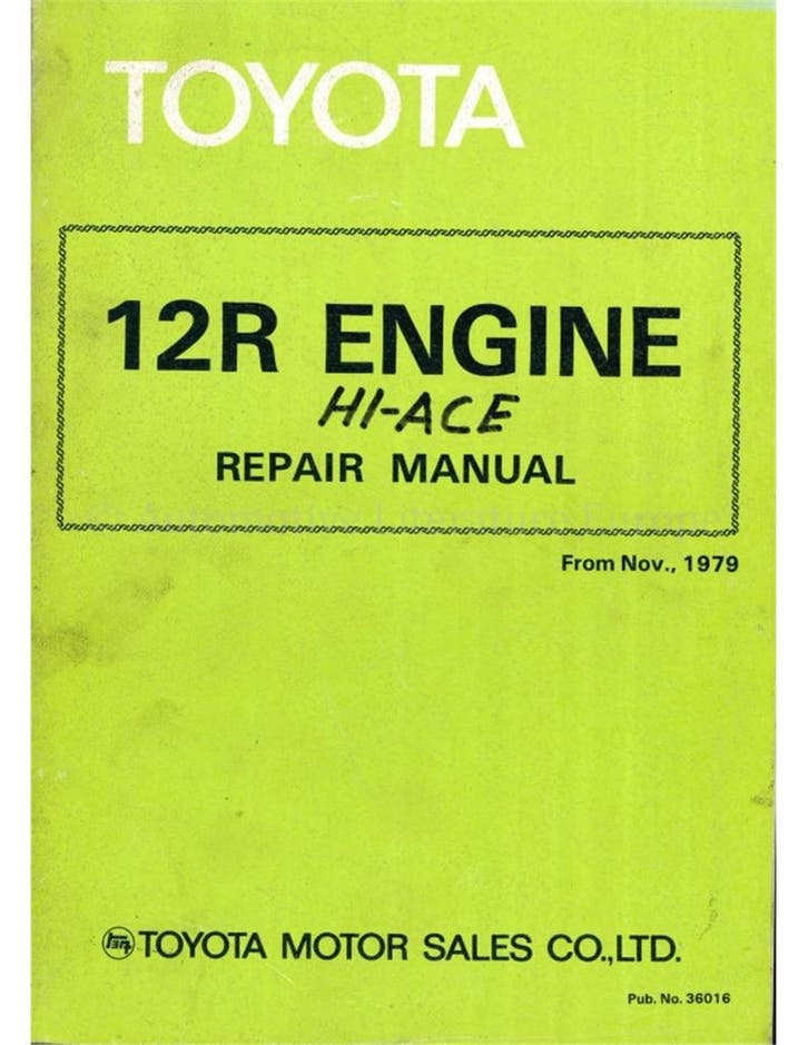 1979 TOYOTA CORONA | HIACE | HILUX | TOYOACE MOTOR, Autos : Divers, Modes d'emploi & Notices d'utilisation