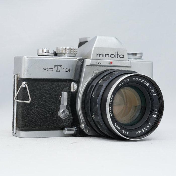 Minolta SRT 101 + Auto Rokkor-PF 1,8/55mm | Analoge camera, TV, Hi-fi & Vidéo, Appareils photo analogiques