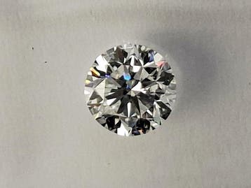 1 pcs Diamant (Natuurlijk) - 1.01 ct - Rond - D (kleurloos), Nieuw